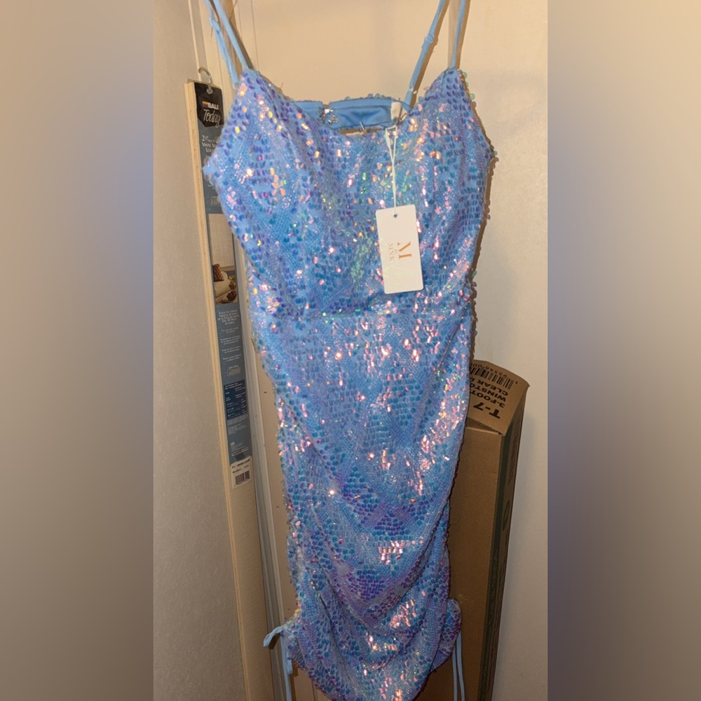 ANK Sequin Blue Dress